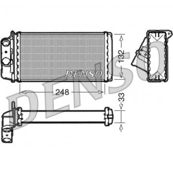 Radiador de calefacción DENSO DRR09050, intercambiador de calor para sistema de calefacción interior