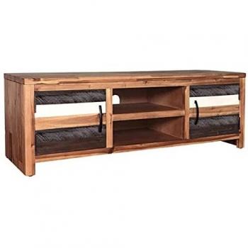 vidaXL Acacia Mueble TV Salón Comedor Madera 4 Cajones 2 Estantes 120x35x40 cm