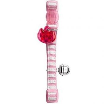 HUNTER Gato Collar Cotton Stripes Rosa