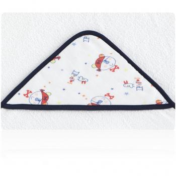 Pirulos Pirate - Maxi capa de baño estampada, color blanco / Navy