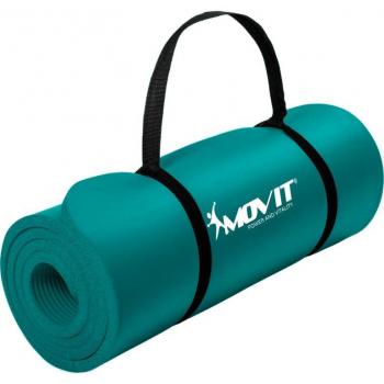 Esterilla de Yoga Movit 183x60x1 cm, libre de ftalatos, SGS certificada, color petróleo