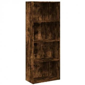 Librería Estantería Madera de Ingeniería Roble Ahumado 60x30x152 cm