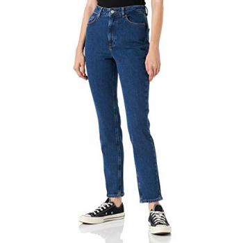 Vaqueros Berlin de mujer slim fit y cintura alta Jack & Jones, Pantalón vaquero JJXX Berlin Slim marino Slim para mujer, JJXX JXBERLIN Slim HW CCE2002 Noos Jeans, Dark Blue Denim