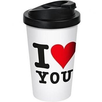 GEDA LABELS infinite by 12565 café vasos, doble pared, I love you