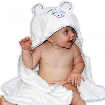 Lujosa toalla de baño para bebé con capucha de Liname - Antibacteriana e hipoalergénica - Extra suave para mantener el bebé calentito y cómodo - Extra grande de 100 x 70 cm para bebés y niños pequeños