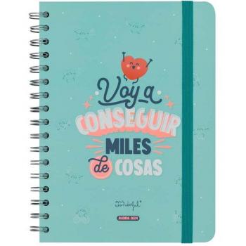 Agenda Mr. Wonderful 2024 Semanal/Vista Voy a Conseguir Miles de Cosas - Tamaño 15x21 cm