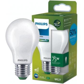 Philips Bombilla LED E27 A60 5,2W 1095lm 4.000K mate