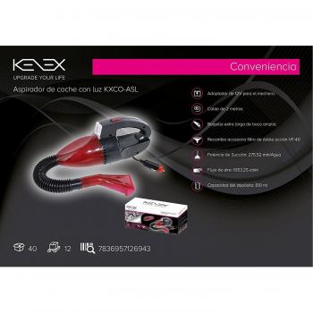 KENEX ASL-120 ASPIRADORA PARA COCHE ROJO Y NEGRO
