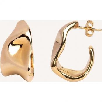Pendientes Vidal & Vidal Essentials acabado en oro 18 Kt Irregular