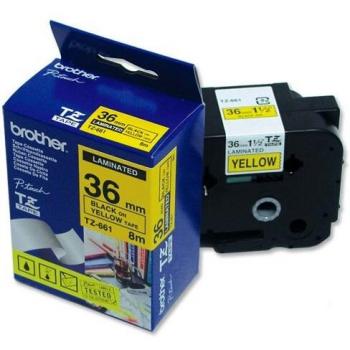 Brother Tze-661 Tz Cinta Para Impresora de Etiquetas - Cintas Para Impresoras de Etiquetas