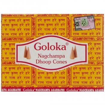 Goloka McGuinness Champa- Juego de 12 paquetes de conos de incienso