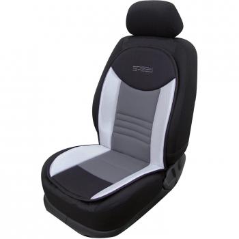 Cartrend 303-03 Speed - Funda para asiento de coche, color negro y plateado