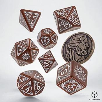 Q Workshop The Witcher Pack de Dados Geralt Roach's Companion (7) - Conjunto de dados de bruxo Geralt