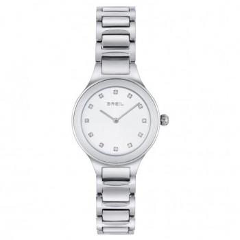 Reloj Breil Sheer Blanco Solo-Time con 2 Cuarzos y Pulsera de Acero Color Oro TW1965