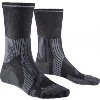 Calcetines X-Socks Trail Run Expert Crew Unisex adulto Black/Charcoal 39-41