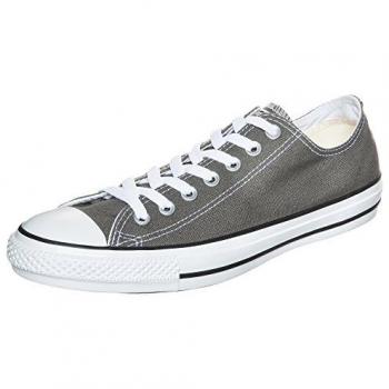 Converse Zapatillas casual unisex Chuck Taylor Baja Lona, modelo Ct As Seasnl Ox, color negro clásico, talla 42.5, material de lona