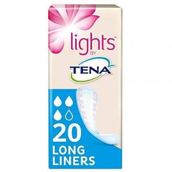 Protector Tena Lights Liner Largo para Incontinencia Sensible, 20 Unidades
