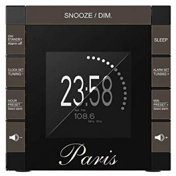 Big Ben Paris - Radiodespertador, negro