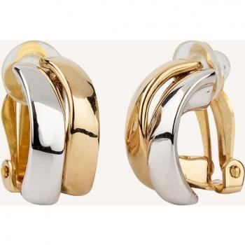 Pendientes Vidal & Vidal Esentials bicolor con cierre clip