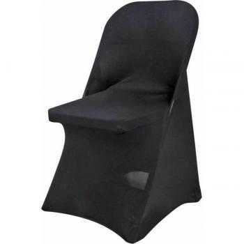 Funda para Silla Soleil D Ocre Negro - 4 Unidades
