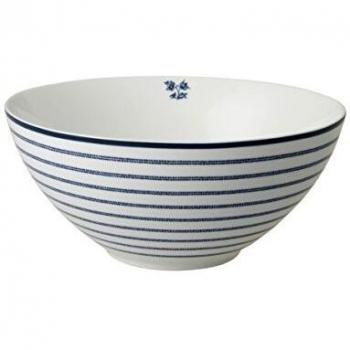 Bol de porcelana Laura Ashley Rayas de Caramelo (16cm)