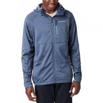 Columbia Outdoor Elements Hooded Full Zip Chaquetas Softshell, Hombre, Dark Mountain, Scout Blue, XL