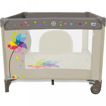 Asalvo 12470 - Parque cuadrado, diseño molinillo, color beige, 97 x 77 x 97 cm