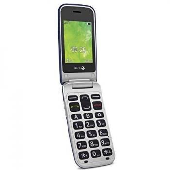 Doro 2414 6,1 cm (2.4) 89 g Azul, Plata - Teléfono móvil (Concha, 6,1 cm (2.4), 3 MP, Bluetooth, 800 mAh, Azul, Plata)