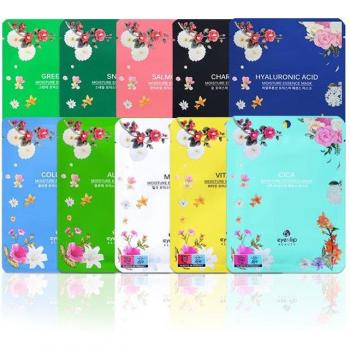 EYENLIP] Moisture Essence Mask Set - 10 Types Salmon Oil - Cosmetics