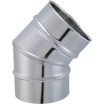 Codo Liso de Conexión para Tubo - 45° de Ángulo - Inoxidable 304 - Modelo Tyral - Ø125