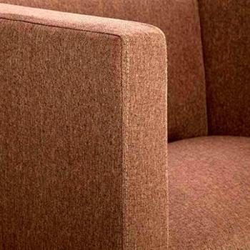SengentoStyle Fauteuil kubus polyester bruin