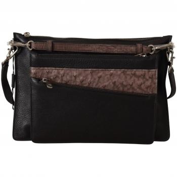 Dolce & Gabbana Black Exotic Leather Shoulder Sling Alta Sartoria Bag