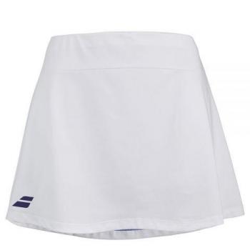 Falda Babolat Play para Mujeres - Color Blanco, diseño ligero y transpirable, tecnología de absorción de humedad, ajuste cómodo, ideal para pádel