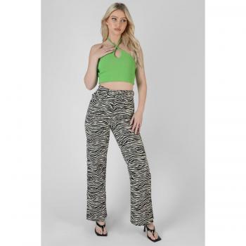 Keyhole Strappy Crop Top Green