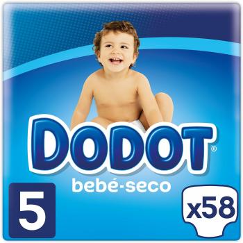 Dodot Pañales con Canales de Aire Bebé-Seco, Talla 5, para Bebes de 11 a 16 kg - 58 Pañales
