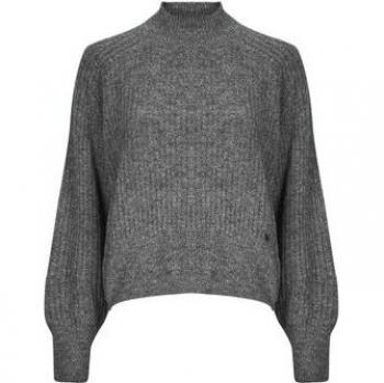 Pepe Jeans Women's Ribbed Turtleneck Sweater IRMA PERKINS in Dark Grey XL