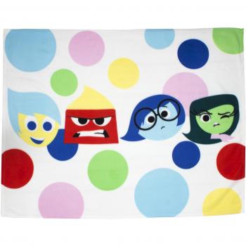 character world Disney con mensaje para expresar emociones manta de forro polar, Multi-color