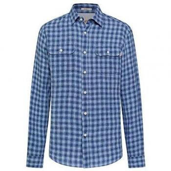 HKT by Hackett Hkt Ln Chk Camisa, Azul (5bpsky/Blue 5bp), 39 (Talla del Fabricante: Medium) para Hombre