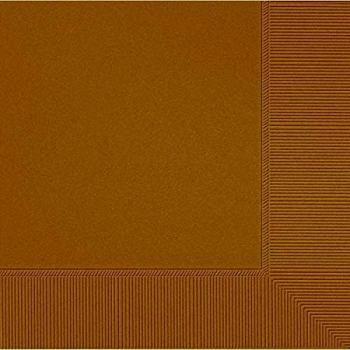 amscan Paquete de 20 servilletas Grandes, Papel, Oro