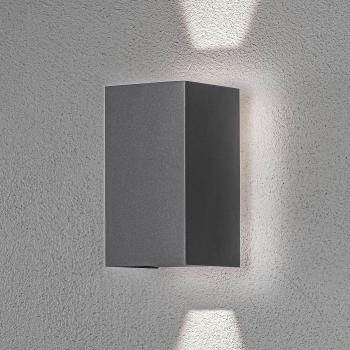 Aplique LED de exterior Cremona 3x3W regulable arriba y abajo Konstsmide Antracita con luz de fondo