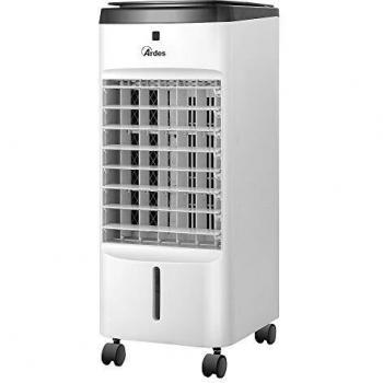ARDES | AR5R06D Enfriador Evaporativo y Potente Humidificador con 3 Velocidades Flujo de Aire Oscilación Automática Timer Telemando y Filtro Antipolvo Blanco