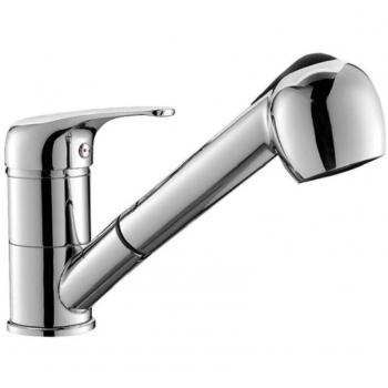 Monomando Fregadero con Ducha Extensible Fontastock Zinc