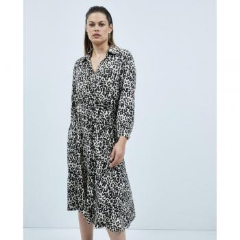 Vestido de punto midi estampado Couchel
