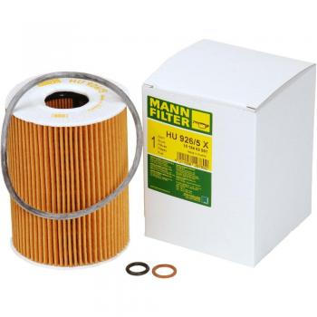 Original MANN-FILTER Filtro de aceite HU 926/5 x – Set de filtro de aceite juego de juntas – Para automóviles
