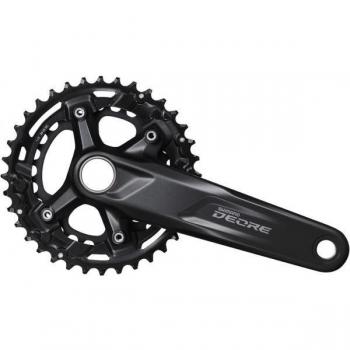 Bielas Shimano Deore M5100 11V con Platos 36/26D, Longitud 175mm, BCD 96/64, Color Negro