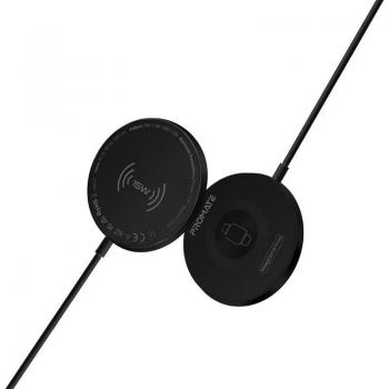 Promate MagCord-Trio Cargador MagSafe Dual en Elegante Color Negro