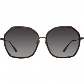 Linda Farrow ROWE LFL1432 C3 Women’s Sunglasses Black Size 65