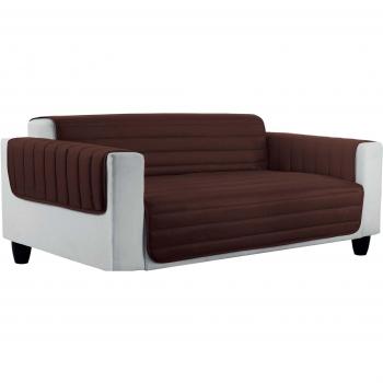 Datex Funda De Sofá Elegant Marrón/Nata 125 x 95 cm
