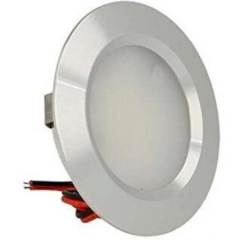 Mini Faretto LED Encastrable Redondo 3W AC/DC 12V/24V Blanco Neutro Diámetro 50mm Color Aluminio Satinado