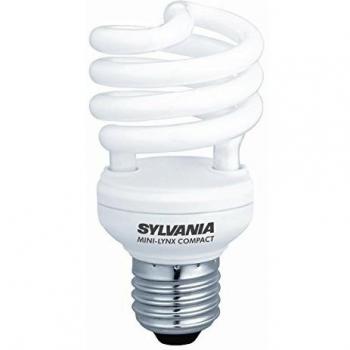 Sylvania Bombilla en Espiral E27 Edison Screw ES, 12 W, Blanco cálido